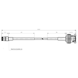 HS-BNCM To SMBM With RD316 Cable XXcm